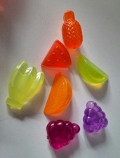 Large Bag over 40 Colouful Mixed Fruit reuseable Ice Cubes