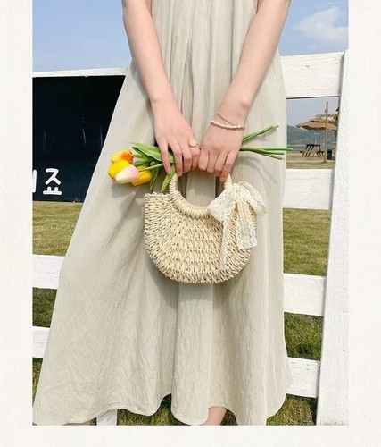 Bohemian style semi woven - , bag