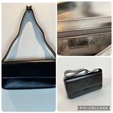 Hobbs Handbag Black Leather Small Shoulder Bag Minimalist Dust Bag