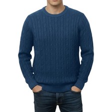 Mens Cable Knit Sweatshirt