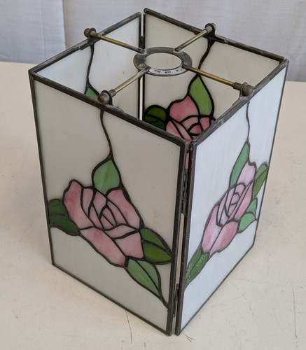 Stained glass pink - glass, rose