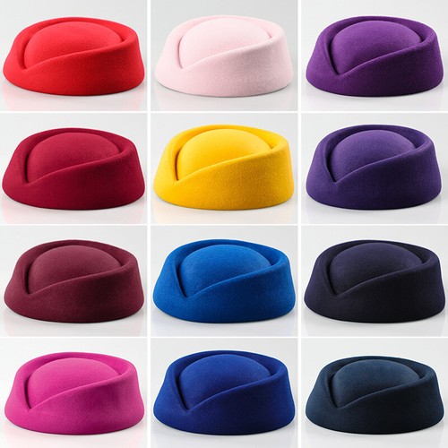 Womens wool felt beret - wool, hat