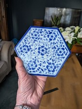 Fired earth Greek Hexagon Blue