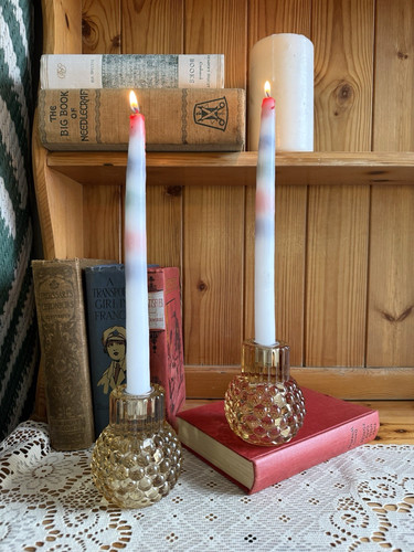 Retro bubble glass - glass, candle