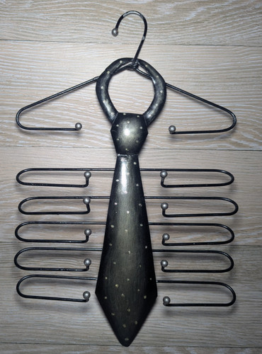 Metal tie rack - metal,