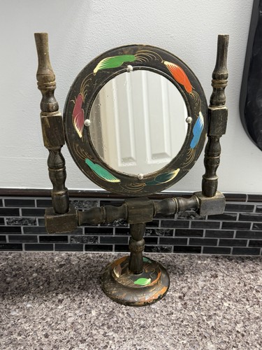 Mexican painted mirror - painted,