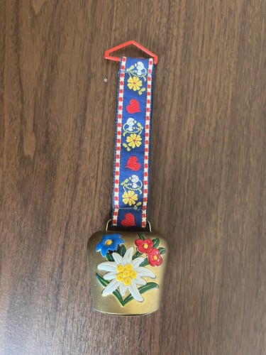 Vintage swiss brass cow bell - swiss,