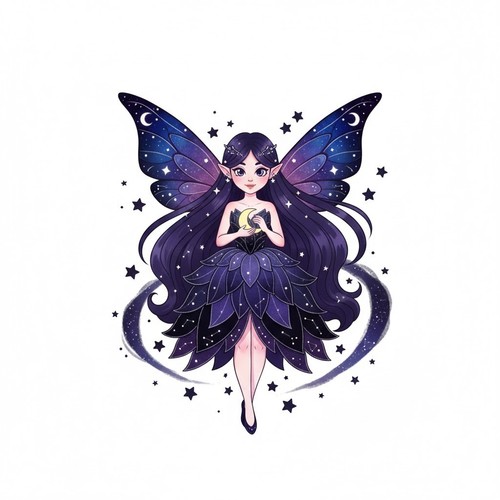 Car sticker decal - 3, fairy