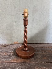 Vintage barley twist oak table - barley,