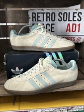 Adidas Originals Padiham Trainers UK Size 9.5 Off White Blue Suede 2020