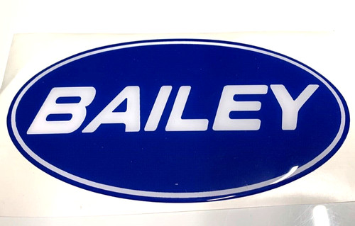 Bailey oval badge blue resin - bailey,