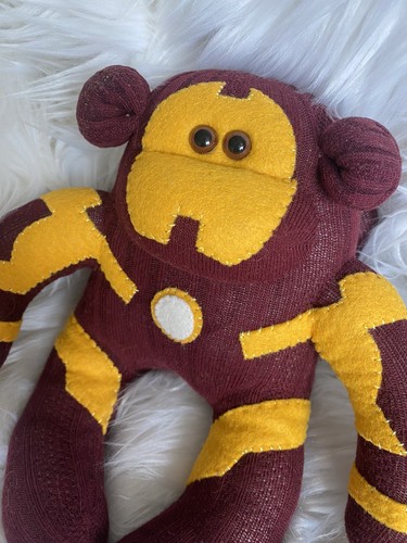 Iron man theme sock monkey - iron,