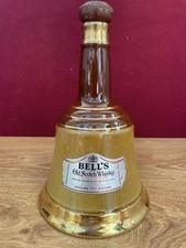 Vintage Bells Scotch Whisky Ceramic Decanter Bottle Empty Bell Shape