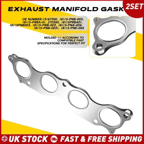 Exhaust header gaskets - 2x,
