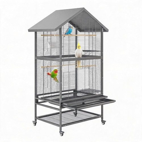 Large bird cage 167cm - 167cm, rolling