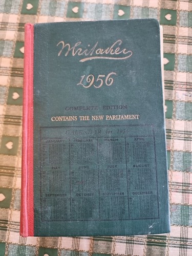 Whitaker almanack 1956 - whitaker's,