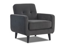 Velvet Sofas: Compact Accent Chairs - 7 Colours - FREE, QUICK & EASY DELIVERY