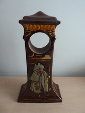 RARE VINTAGE ROYAL DOULTON POTTERY KINGSWARE CLOCK CASE MUST SEE