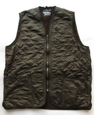 Barbour D219 men's Polarquilt waistcoat /zip in liner XL olive LJKTC805