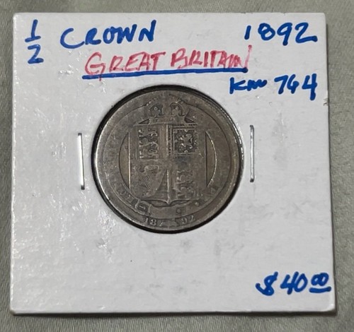 1892 great britain - silver, half