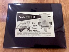 VESPA Original Vintage 1961 NANNUCCI GS150 GS160 Advert PIAGGIO Scooter MODS