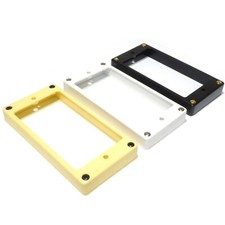 Guitar Humbucker Pickup Surround Rings, Flat Base choice of Sizes & Colours