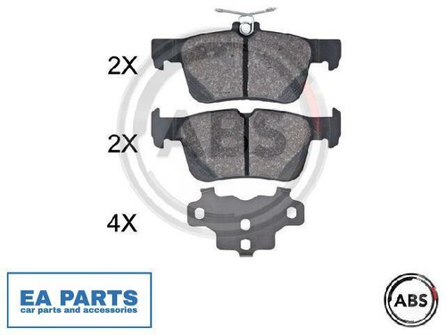 Brake pad set disc - set,, for