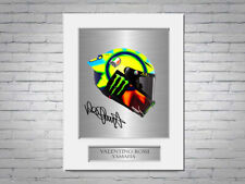 Valentino Rossi 2021 Helmet A4 Printed Signed Autograph Photo Display Mount Gift