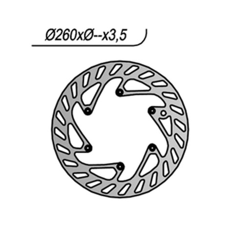 140 260mm fixed brake disc - 260mm,