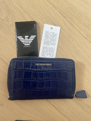 Emporio armani navy - navy, leather