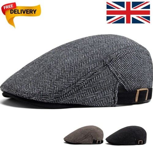 Men herringbone flat - herringbone, cap