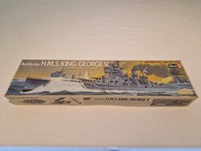 RARE VINTAGE Revell 1/570 Battleship H.M.S. King George V #0380. SEALED