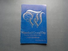 RACECARD:  CHELTENHAM TUES