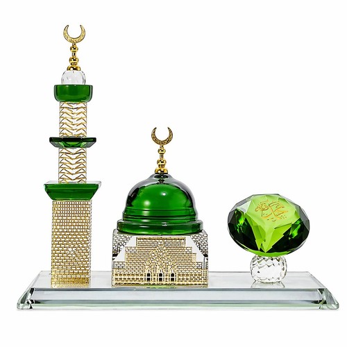 Islamic crystal glass mosque - glass,