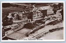 Swanage Hotel grosvenor Dorset Real Photo Postcard do 19