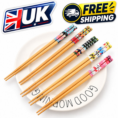 Pairs bamboo chopsticks - 5, –