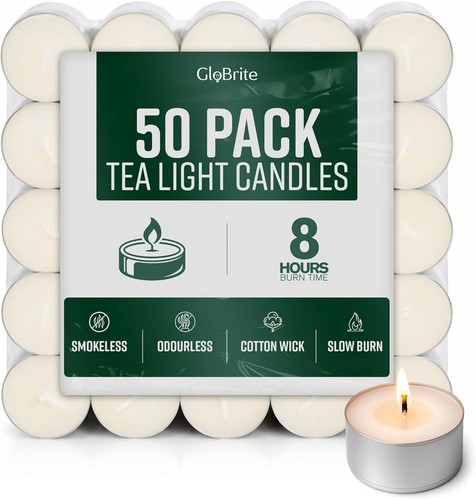Globrite unscented tea lights - globrite,