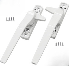 2x UPVC Cockspur Window Handles Key Locking Double Glazing Catch Latch -SEE PICS