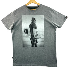 Chunk Clothing T-Shirt Men's UK Size L Grey Graphic Print Short Sleeve Star Wars