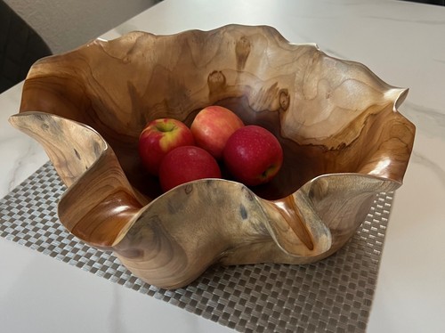 Teak root large bowl - large,