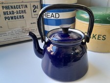 Dark Blue Vintage Enamel Tea
