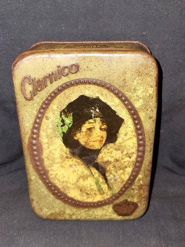 Vintage old advertising tin - old,