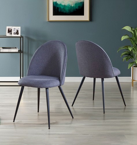 Dining chairs dark - 2, grey