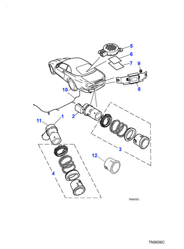 Jaguar sensor mounting bracket - sensor,