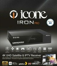 Icone IRON PRO  4k Satellite & Iptv  and  Android receiver 