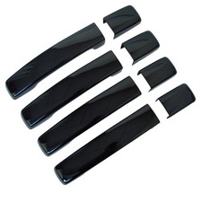 Java Black Door Handle Covers