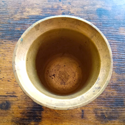 Heavy brass mortar - heavy,