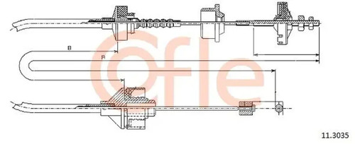 Clutch cable 3035 - cable, cofle