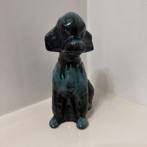 Blue mountain pottery poodle - blue,