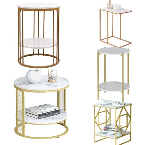 Marble topped sofa side tables - sofa,